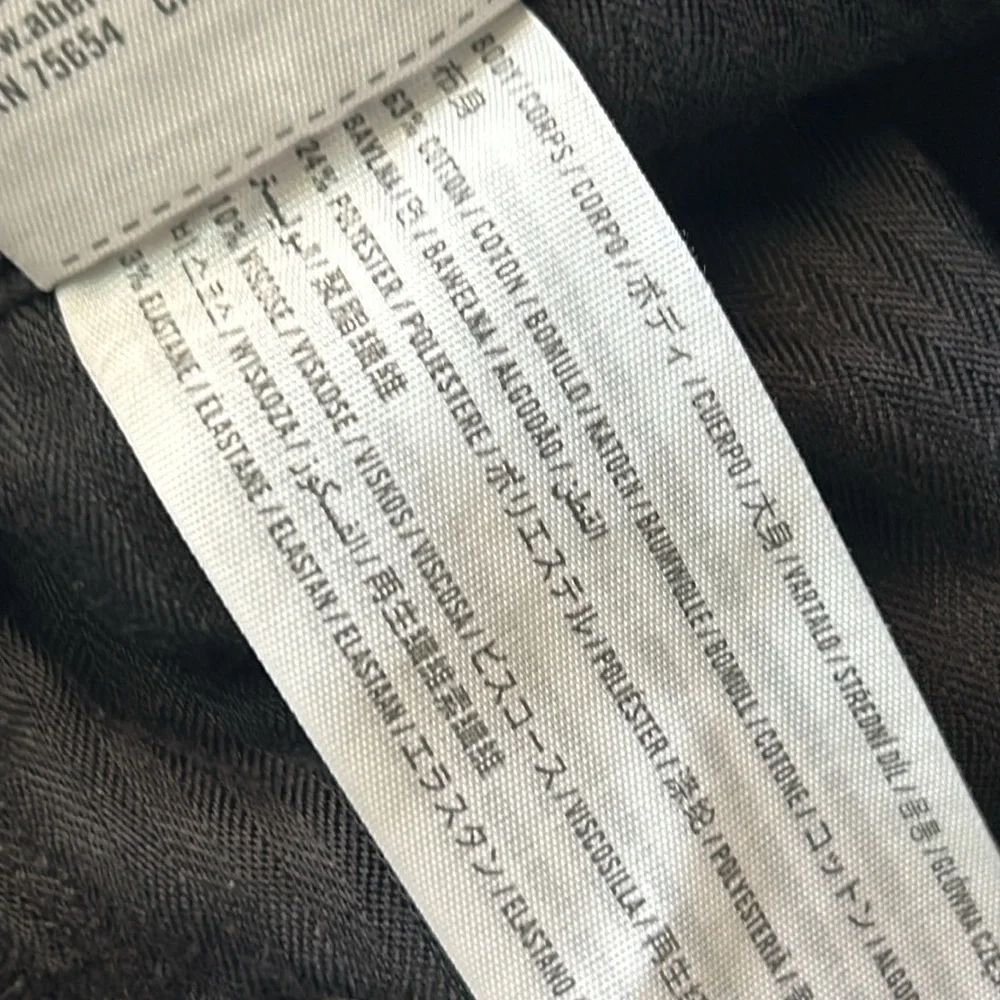 Abercrombie Simone high rise super skinny jeans in black size 25